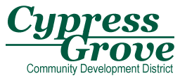 Cypress Grove Community Development District